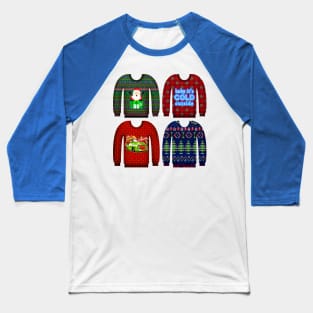 Christmas Ugly Sweater Baseball T-Shirt